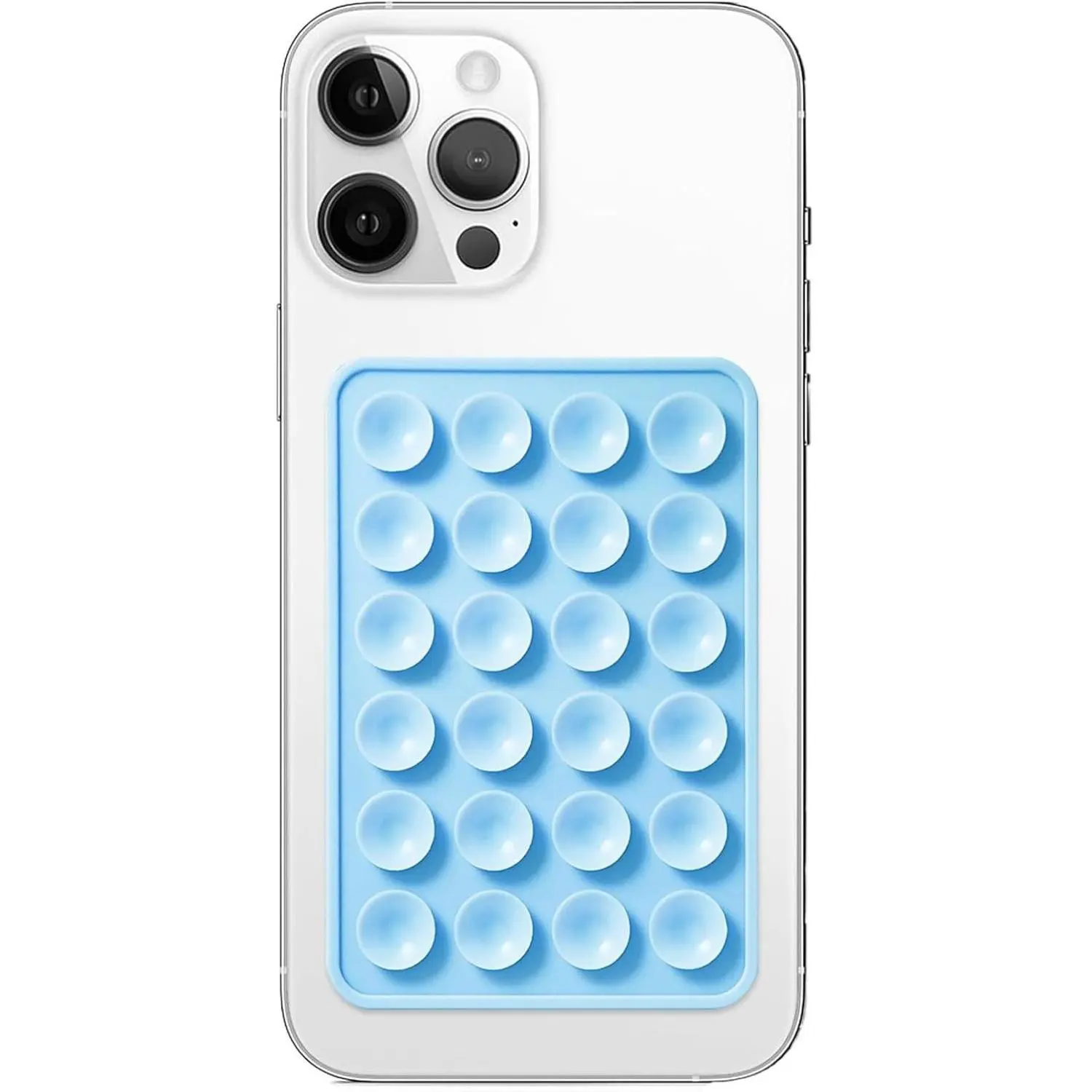 Silicone Suction Phone Case Mount,Non Slip Suction Cup Phone Mount,Hands-Free Phone Accessories Holder for Selfies and Videos, Silicon Adhesive Phone Stand Sticky for Cell Phone Cellphone Smartphone