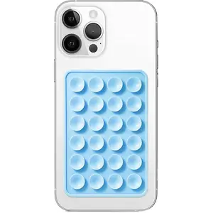Silicone Suction Phone Case Mount,Non Slip Suction Cup Phone Mount,Hands-Free Phone Accessories Holder for Selfies and Videos, Silicon Adhesive Phone Stand Sticky for Cell Phone Cellphone Smartphone