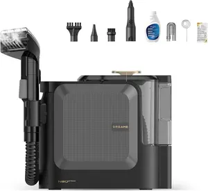 Steam Carpet Cleaner Machine with Steam & Hot Water Wash, Portable Upholstery Cleaner with Self Cleaning, 17Kpa Suction, Perfect for Pet, Car, Auto, Carpet, Rug, Auto-Mix Solution DREAME