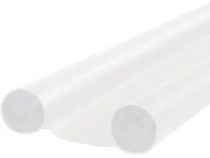 96cm PU Leather Door Draft Stopper Under Door Seal Strip, Soundproof Windproof Dust & Noise Blocker, Energy Saving Door Bottom Weather Stripping, White
