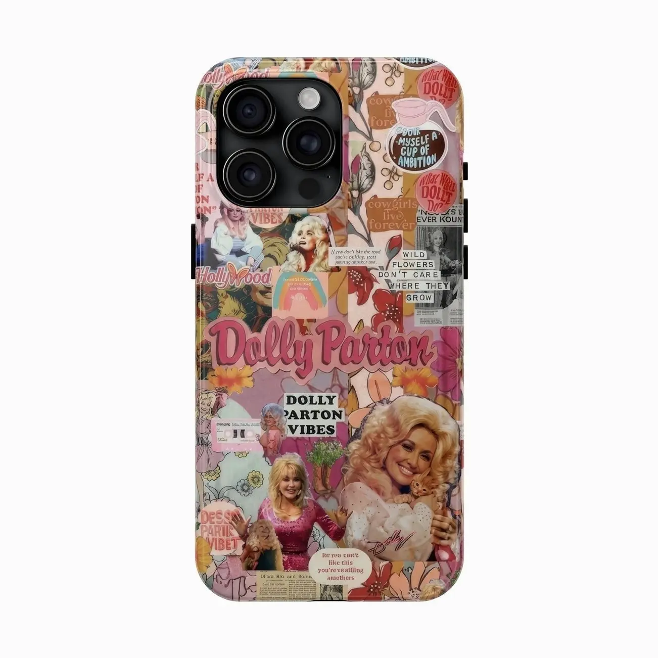 Dolly Parton Vintage princess Collage Phone Case , iPhone 17 16 15 14 13 12 11 X 8 7 Pro Max/Pro/Mini, SAMSUNG GALAXY 21 S22 S23 S24 25 ULTRA PLUS Shockproof Anti-Drop Protective Cases F