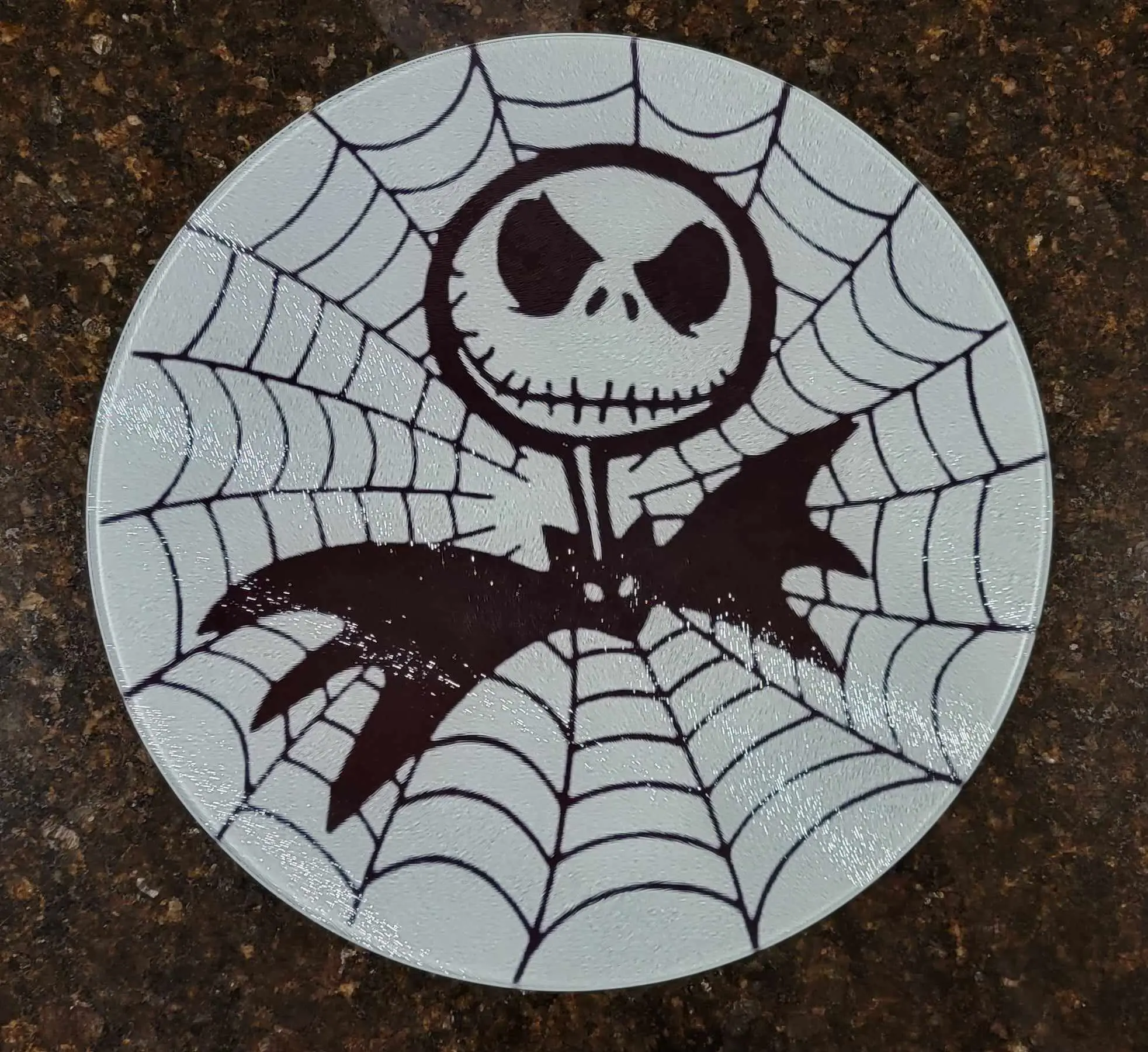Halloween Glass Cutting Board