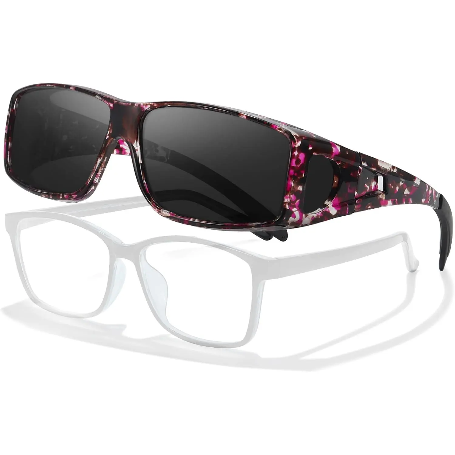 A04 Purple Ink Frame Polarized Gray Lens 