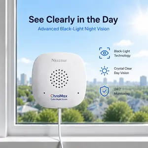 1pc Magnetic Mount Indoor Window Camera, 5MPHD WiFi connectivity, two-way audio, starlight night vision, HD resolution, supports SD card storage, easy installation【Nkccnur】