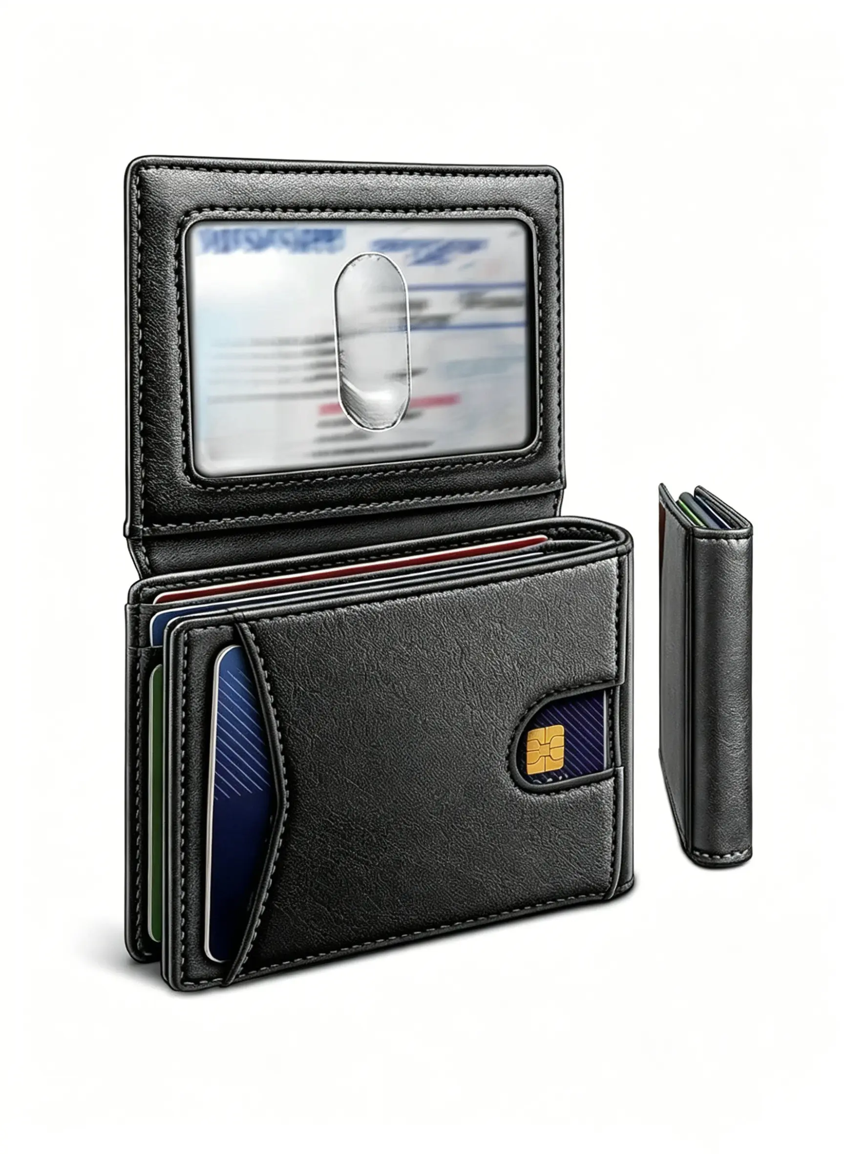 Rfid Blocking Wallet, Rfid Protected Wallet, Credit Card Holder Money Clips Men Wallets Small Cardholder Multi Card Slots Wallet, Rfid Shielded Wallet