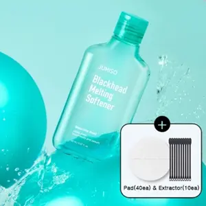 [JUMISO] Blackhead Melting Softner (Toner+Cotton Pad+Extraction) |  Korean Pore Care PHA Exfoliation Witch Hazel Tea Tree Cypress Water Sebum Control Complete Kit, 5.07 fl.oz