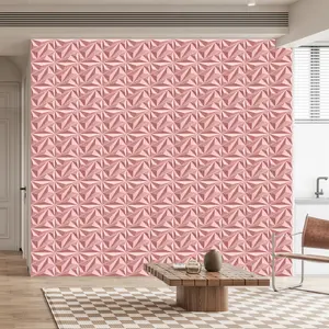 FLOLEOPA 3D Wall Panel, Diamond Texture Design, PVC Waterproof and Fireproof, Suitable for Living Room, Lobby, Bedroom, Hotel, Office, Game Room, TV Backdrop Decoration, 11.8 inches x 11.8 inches, (Includes a roll of tape for installation).