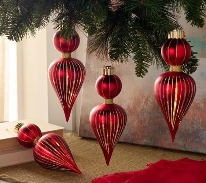 9-1/2"h Starry Night Window-Glass Ornaments (4-Pack) - Etched Star Design, Sheer Details, Ribbon-Included, 6-Hour On/18-Hour Off Timer Glow, No Batteries Needed, Glowing Through Windows, Indoor Decor, Holiday Gifts, Four-Pack