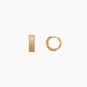 Haisley Baguette Huggie Earrings