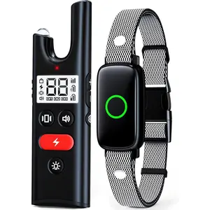 Waterproof Rechargeable E-Collar for Dogs, Long Range Remote Training Device, Adjustable Shock Collar for Small Medium Large Breeds, No Barking, Vibration and Beep Modes