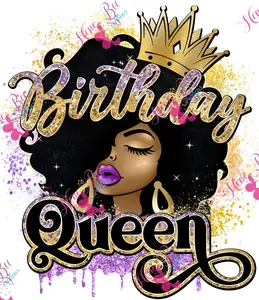 Birthday Queen DTF Transfer (This is for transfer only)