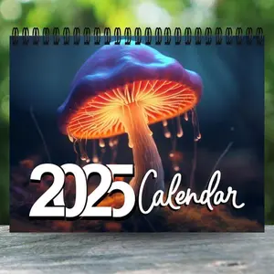 2025 Mushrooms Calendar | Botanical Calendar | Moon Phase Calendar | Nature Calendar
