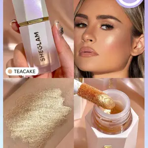 SHEGLAM Glow Bloom Liquid Highlighter Gel Cream Shimmer Dewy Finish Long
