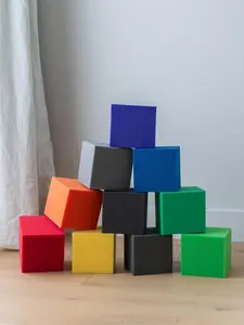 Foam Cubes, Classic Building Toy for Kids, Model Building Kit Accessory for Creative Play