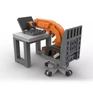 City series furniture, MOC building blocks, computer tables, councils, sofa sets, barbecue grills, building block models, childr