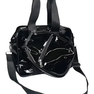 Poppy Patent Shoulder Bag and Paddle Bag Set