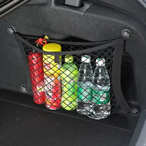 Car storage net bag, in-car accessories, trunk side net organizer, universal car fire extinguisher holder