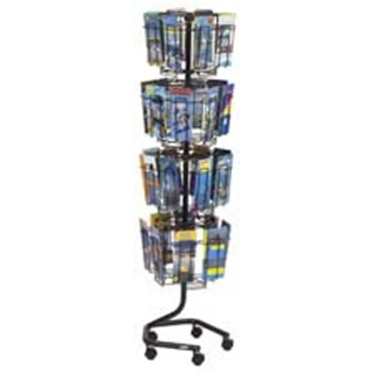 Safco Products Company SAF4128CH Brochure Display Rack- 32Compartments- 15in.x15in.x60in.- CCL