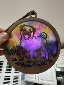 Pug Suncatcher for Sunny Window Pug Suncatcher for Sunny Window