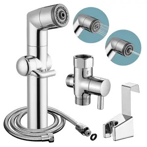 KAIYING Handheld Bidet Sprayer with Adjustable Water Pressure Control for Toilet Feminine Wash & Cloth Diaper Sprayer Eco-Friendly Modern Bathroom Accessory Easy Installation