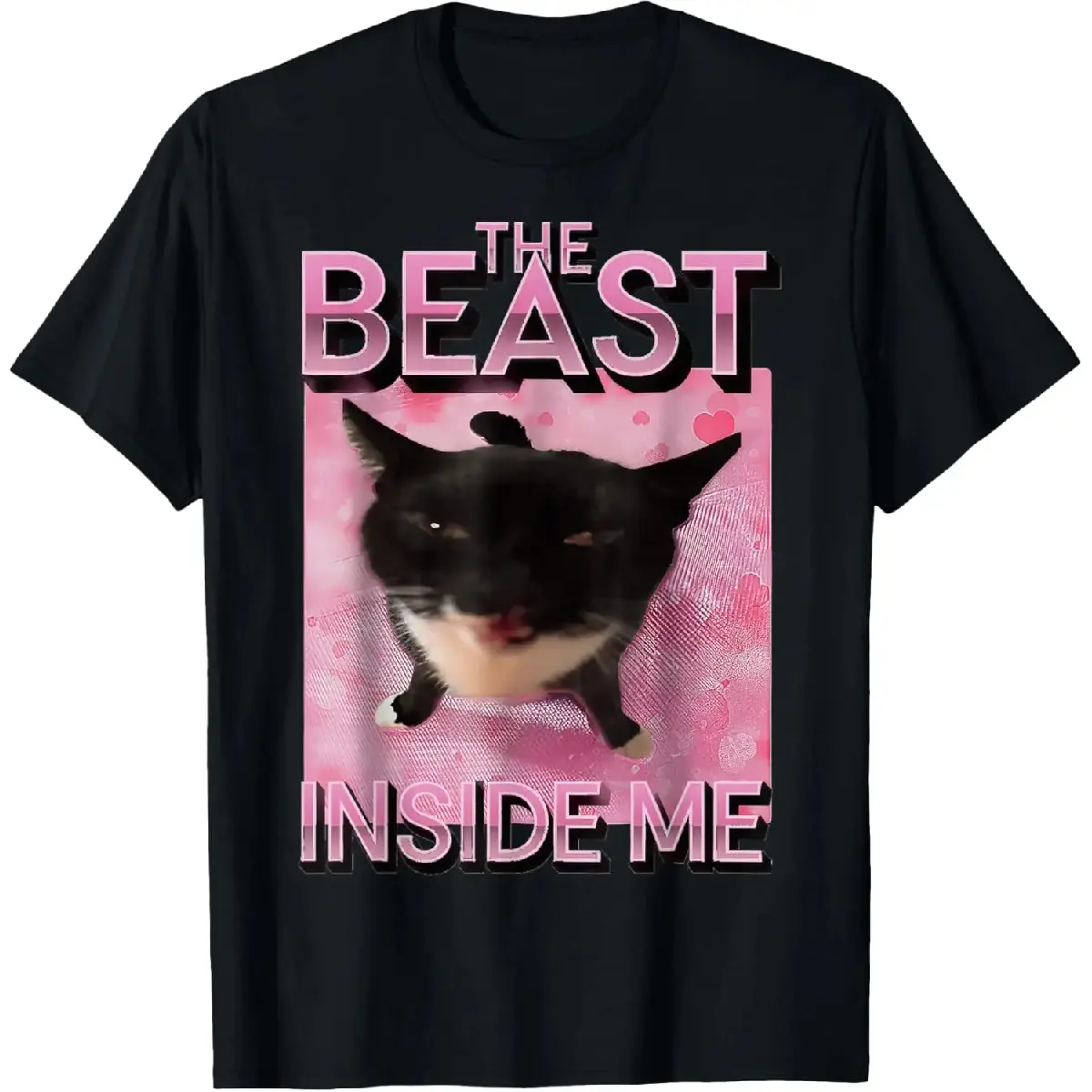 Funny Cat Meme Graphic Printed Tee, Unisex Soft 100% Cotton T-Shirt with a Short Sleeve Round Crew Neck for Casual Wear, Shortsleeve, Casual Soft Shirt, Menswear