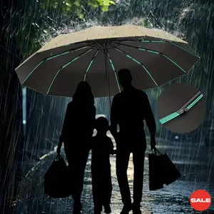 Automatic Windproof Folding Umbrella Strong 72/80 Bone Reinforced Large Rain & Sun Umbrella for Men & Women