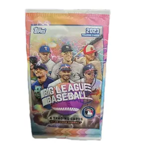 Topps 2023 Big League Baseball 4 Card Pack Trading Cards Major League Baseball Collectible Sports Trading Cards