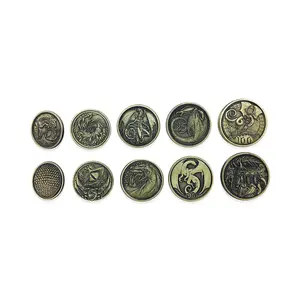 Adventure Coins - Dragon Metal Coins Set of 10