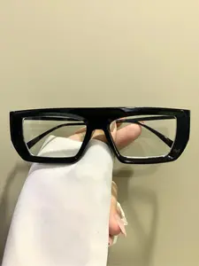 Unisex Fashionable Trendy Patchwork Eyeglasses, Square Frame Eyeglasses, Retro Cat Eye Frame Eyeglasses for Everyday Use, Fashion Accessories for Outdoor Activities, Fashionable Frames Glasses