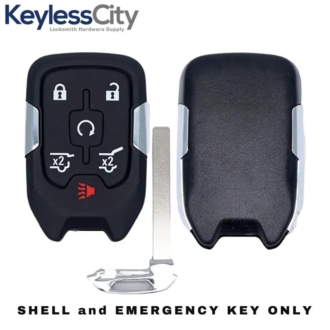 2015-2020 GM / 6-Button Smart Key SHELL / PN: 13584513 / HYQ1AA, HYQ1EA (AFTERMARKET)