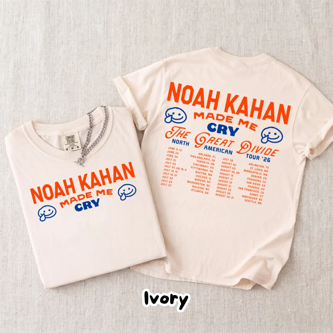 Noah Kahan Made Me Cry T-Shirt, North American Tour 2026 T-Shirt, Sweatshirt, Hoodie