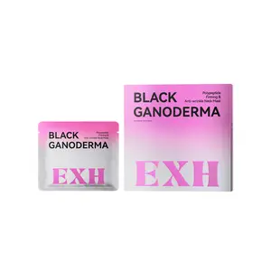 EXH Black Ganoderma Neck Treatment Mask - Reduce Wrinkles & Improve Elasticity - Polypeptide Firming Formula-D