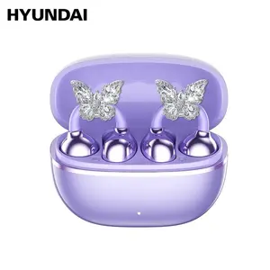 HYUNDAI Earclip C7 Wireless Earphones with Clip-On Design, Upgraded Panoramic Sound, Comfortable Fit, IP45 Waterproof Sports Earbuds, Audio Wireless Headphones for Music, Calls & Workouts