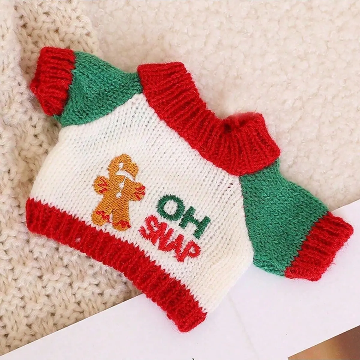 1pc-17cm Lbb Monster Christmas Set, High-End Fashion and Accessories, Luxurious Doll Clothing, Snowflake Elements, Party Decoration