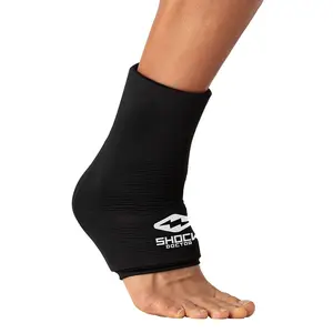 Shock Doctor Flex Ice Therapy Ankle Compression Sleeve for Athletes - Fast Cold or Hot Therapy with Gel Technology for Joint Sprains Muscle Strains Bursitis and Tendinitis