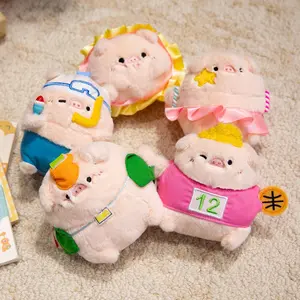 Cute Bubble Pig Sports Series Plush Blind Box, New Trendy Toy Figure, Collectible Display Piece, Adorable Stuffed Animal