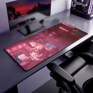 Dragonite Ramen Shop Mouse Pad, Keyboard Mat, Kawaii Pkm Anime Desk Mat, Cute Dragonite Anime Playmat For Computer Accessories, Gift For Gamers
