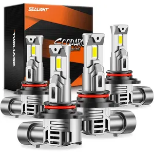 SEALIGHT Canbus 9005 9006 Fog Lamps Ultra-Bright 72,000LM Output With Fan 6500K Cool White, Truly 3mins Installaion Adjustable, Non-polarity, Wider Vision HB3 H8 Fog Bulbs For ATV/UTV, Pack of 4