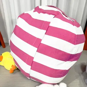 Plush Toy Storage Bag, Creative Kids Bean Bag Sofa Blanket Organizer Zipper Travel Bag, Durable & Convenient Design