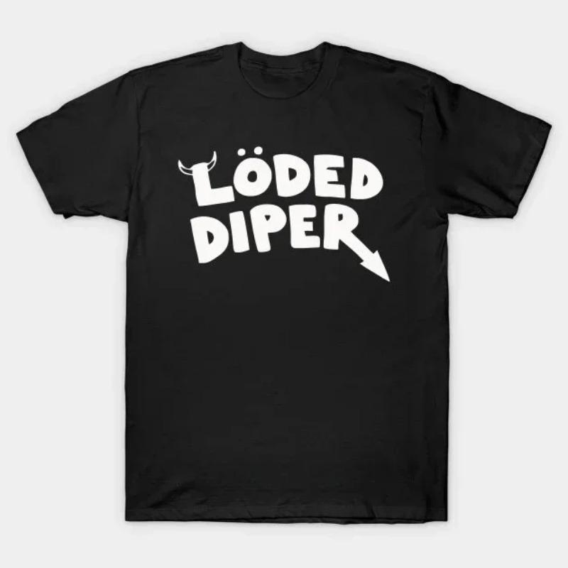 Loded Diper Diary of a Wimpy Kid Band T-Shirt, Rodrick Heffley Meme Graphic Tee