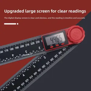 Angle Ruler 2-in-1 Digital Angle Ruler Protractor Digital Caliper Black Vernier Caliper