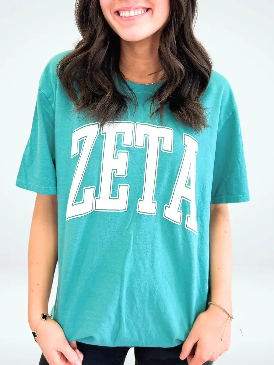 Zeta Tau Alpha Varsity Puff Sorority Tee