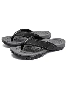 HOBIBEAR Men's sandals, slippers, summer breathable men's clip on slippers, casual beach shoes, exposed toe flip flops