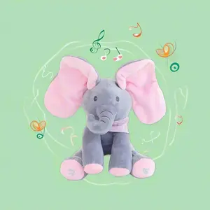 Adorable Singing Elephant Toy, Perfect Christmas Gift for Kids, Interactive Music Playing Elephant, Swinging Ears, Soft & Safe
