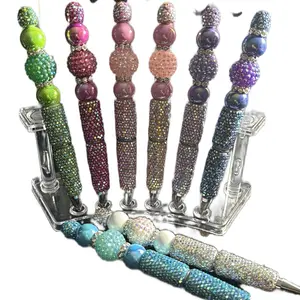 Mermaid Dreams pens - Elegant Design with Iridescent Beads and Sparkling Accents handmade pen