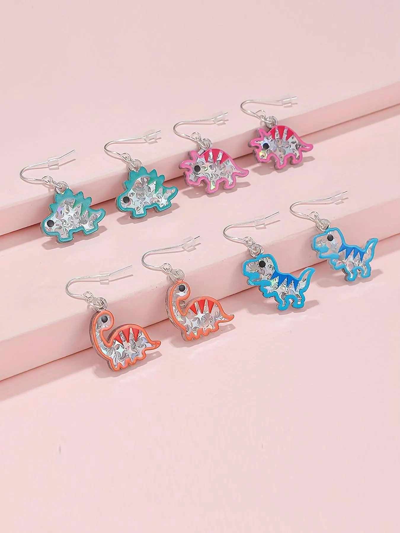 Cute Dinosaur Design Dangle Earrings Set, Fashionable Jewelry for Women & Girls, Casual Trendy Jewelry, Trendy All-match & Exquisite Jewelry for Birthday Gift, Jewelry Accessories, Trendy Jewellery Accessories