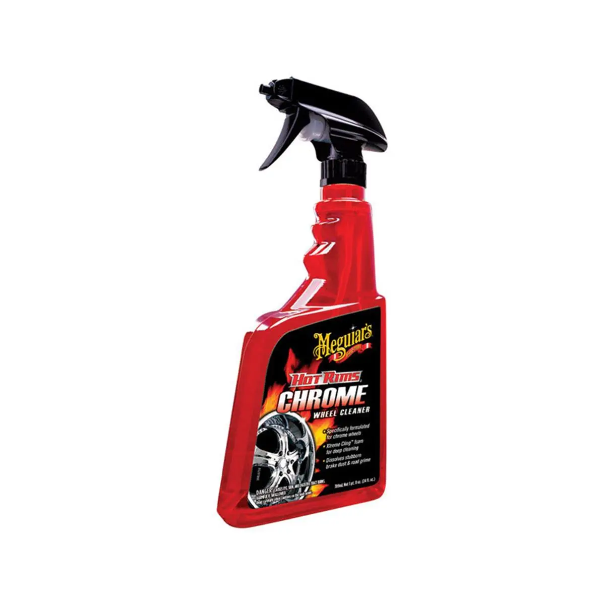 212 MAIN Meguiars Chrome Wheel Cleaner - 24 oz, Extreme Cling, Chrome Cleaning, Grime Removal, Mirror Shine