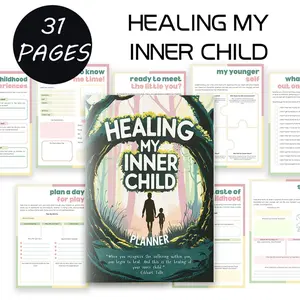 Healing My Inner Heart Planner and Workbook, Emotional Healing Journal with Guided Prompts and Self Reflection Pages, Personal Growth and Therapy Tools for Inner Healing