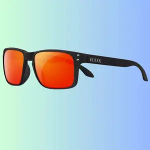 Sunglasses Men Polarized Sunglasses for Mens and Womens Retro Orange. Free soft cover. No box included driving  sunglass