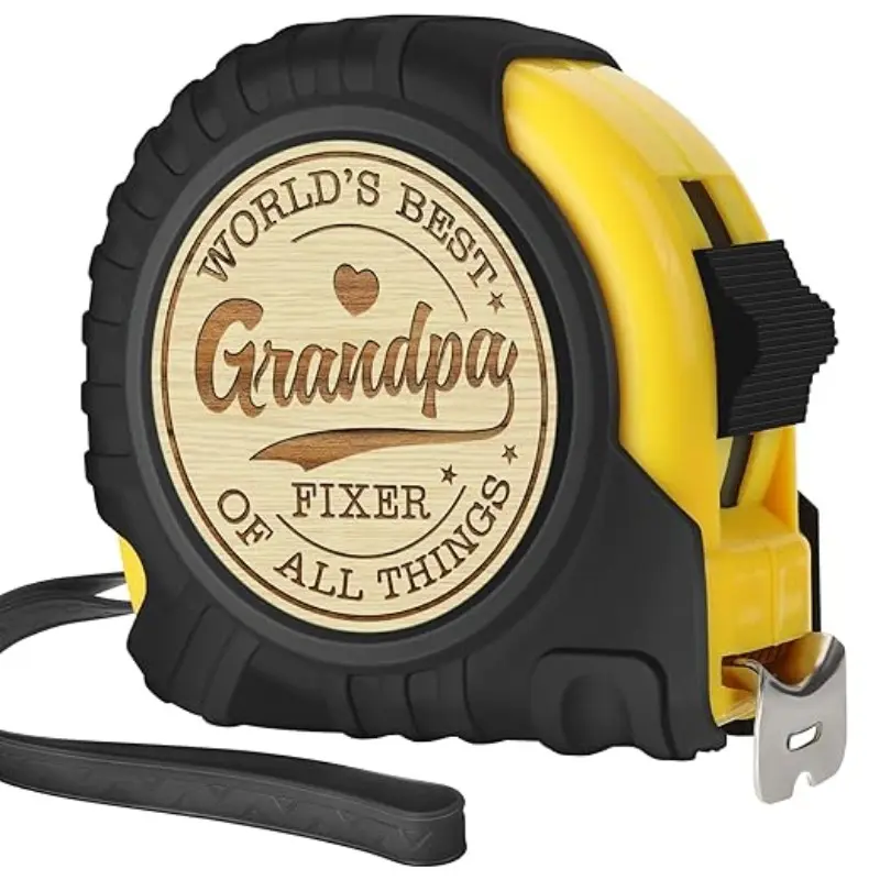 Funny Engraved Durable Tape Measure Gift for Grandpa, Perfect Christmas & Birthday Present for Granddaughter/grandson, Unique Grandfather Tool Idea Measuring Instrument Measuring Tape
